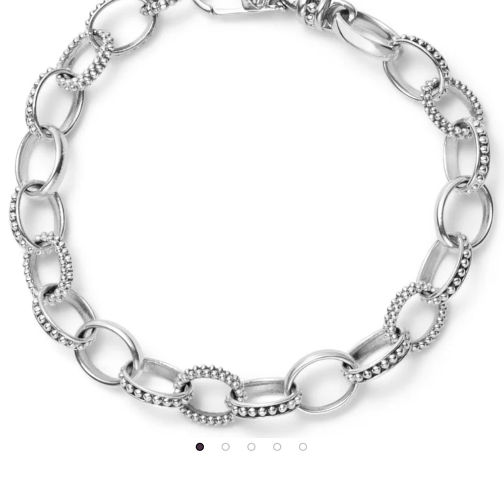 Lagos - size 8 Elegant Silver Chain Bracelet